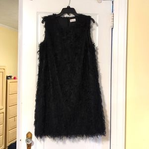 Black "shag" cocktail dress, New with tag.
